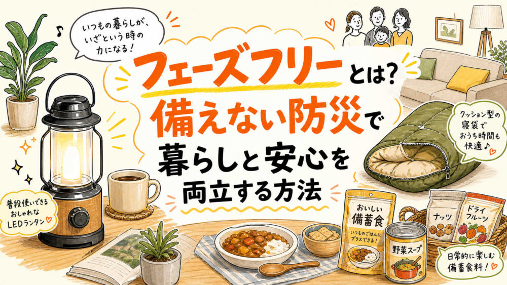 フェーズフリーとは?備えない防災で暮らしと安心を両立する方法